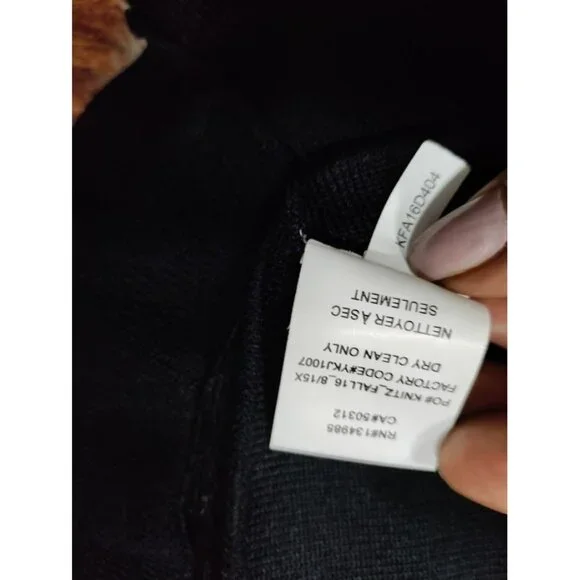 NWT For Love and Lemons Knitz Black knit dress With Sheer Accents S - Picture 14 of 15